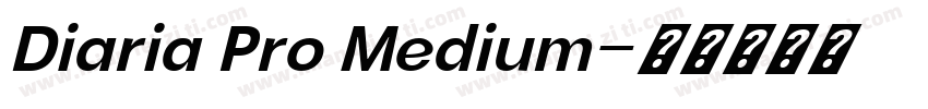 Diaria Pro Medium字体转换